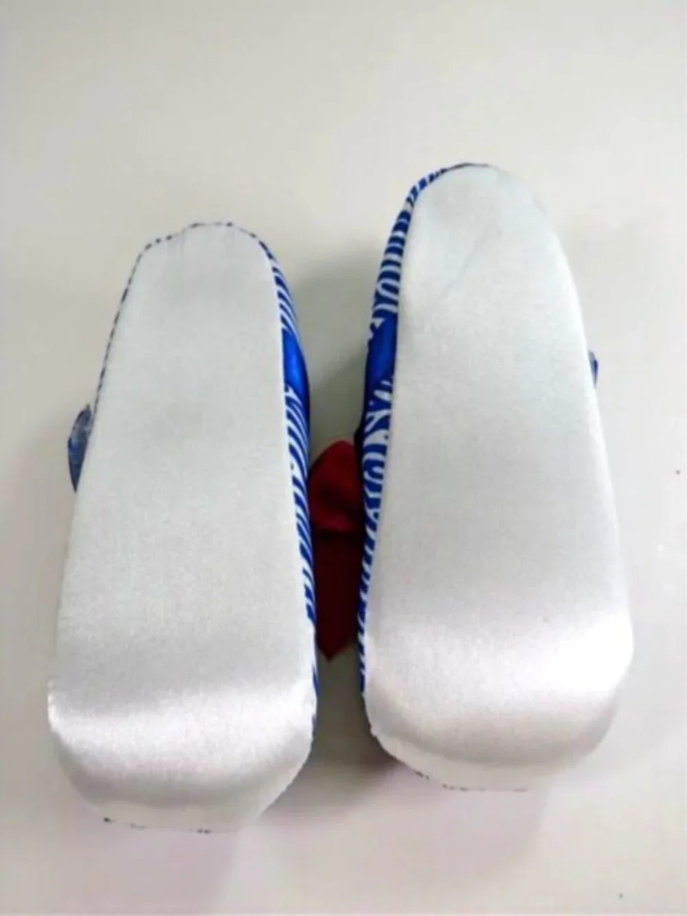 Baby Red White Blue Striped Baby Shoes with Red Bow Patriotic NEW